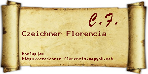 Czeichner Florencia névjegykártya